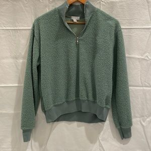 GREEN QUARTER ZIP